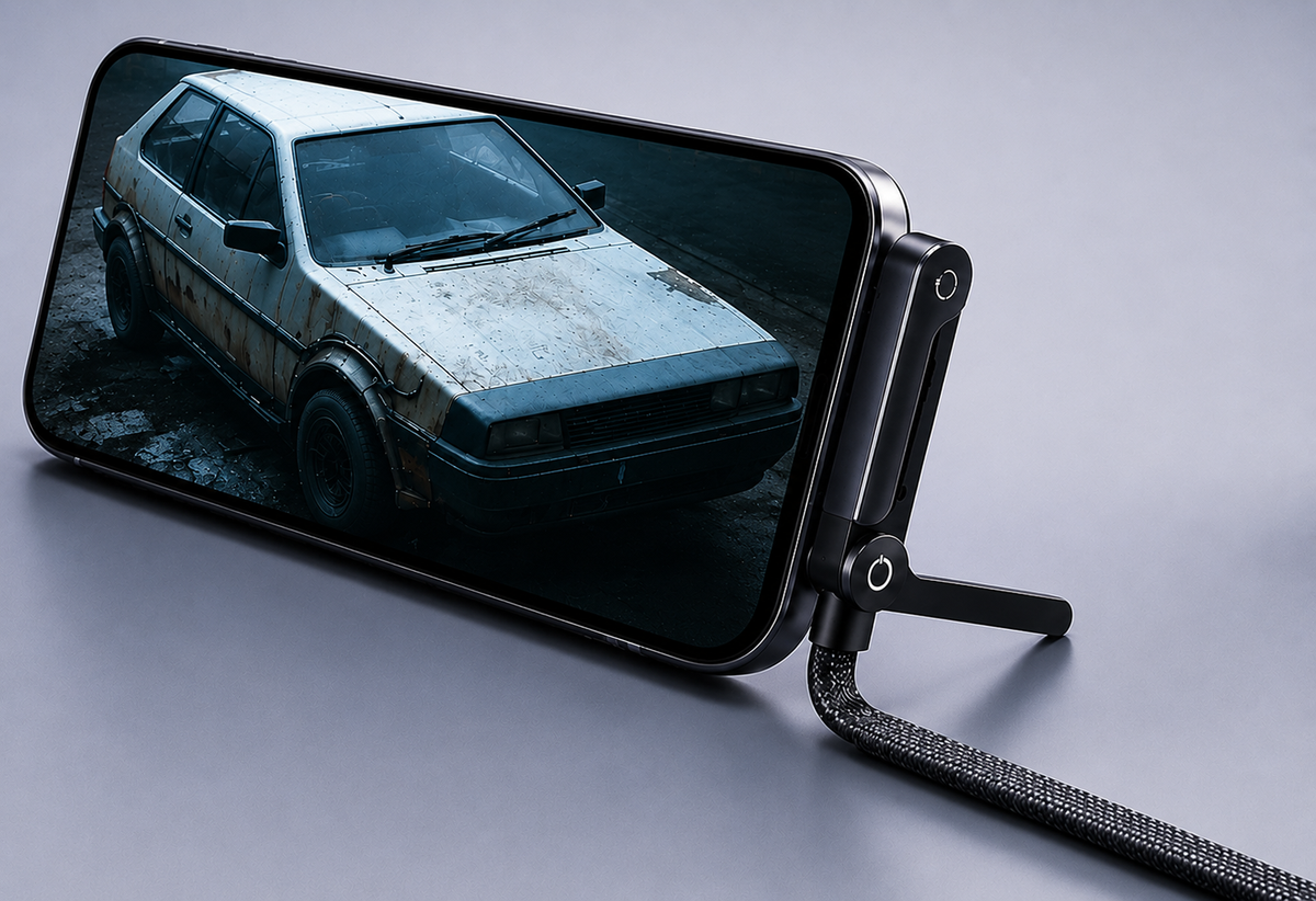 Cable Lateral Pro conectado a un smartphone